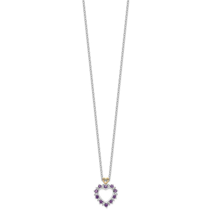 Sterling Silver Brilliant Gemstones with Accent 20 inch Necklace