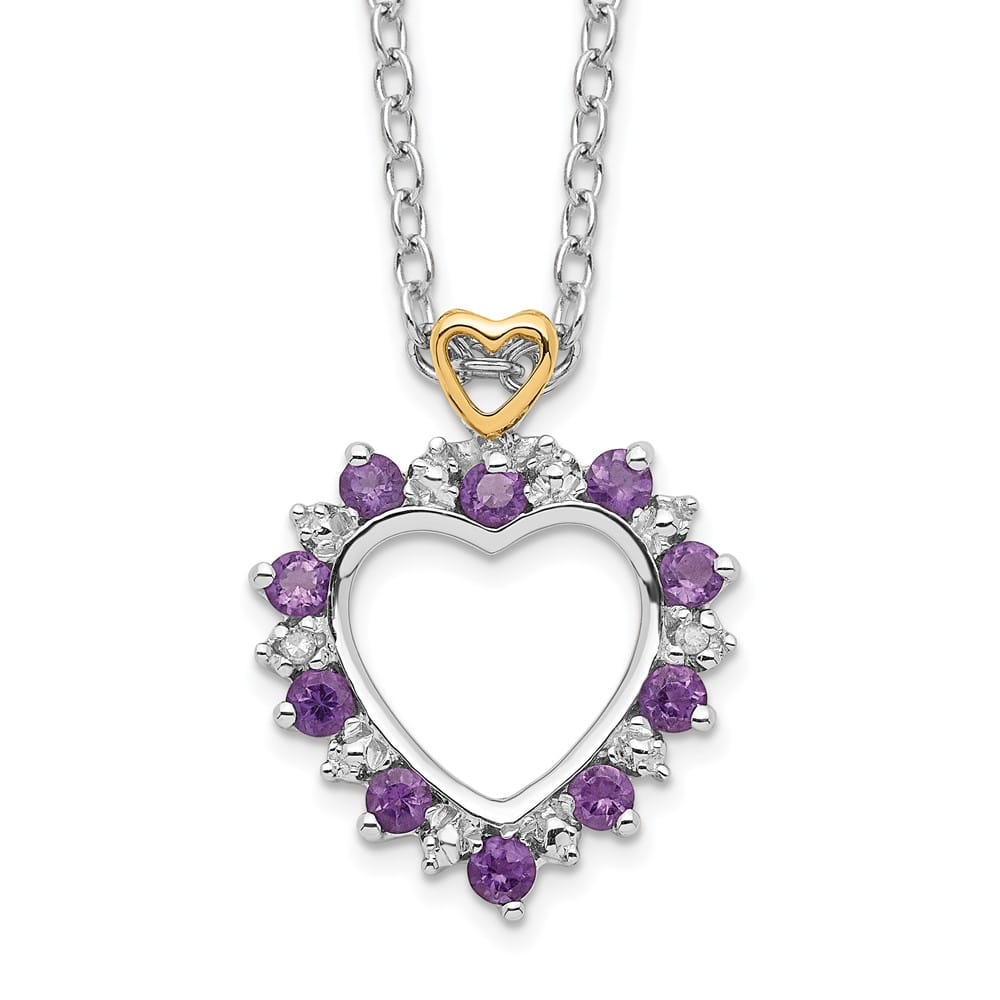 Sterling Silver Brilliant Gemstones with Accent 20 inch Necklace