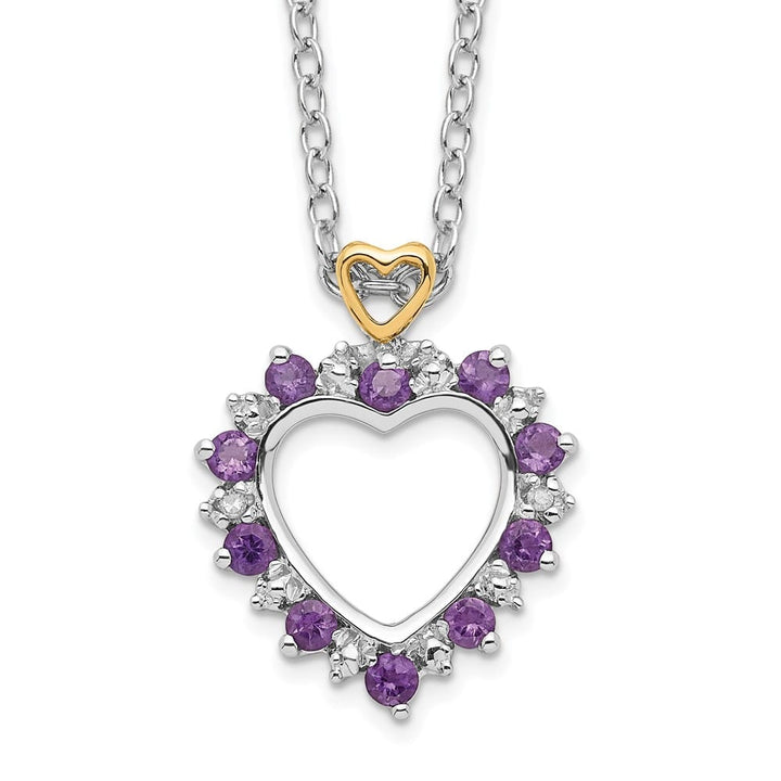 Sterling Silver Brilliant Gemstones with Accent 20 inch Necklace