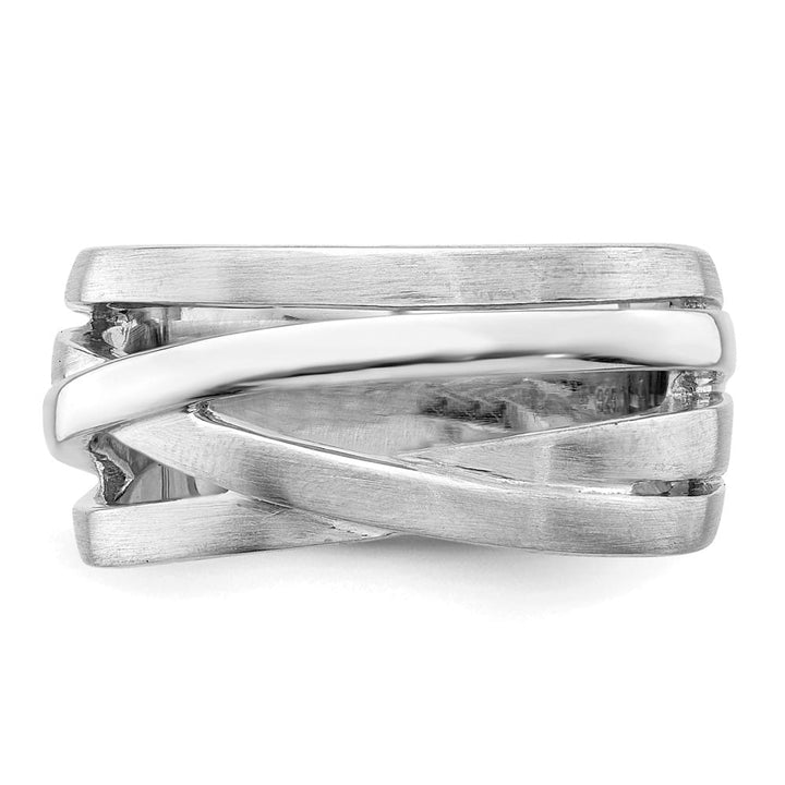 Sterling Silver Brushed Ring