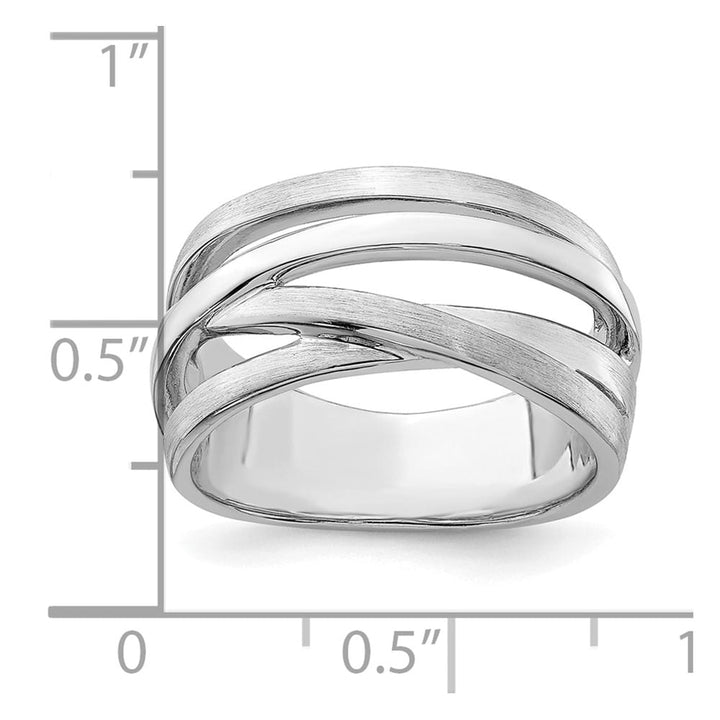 Sterling Silver Brushed Ring