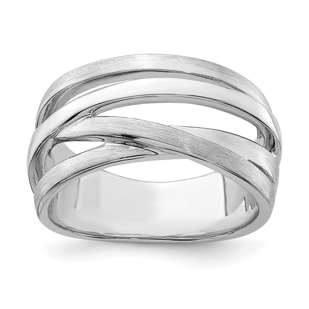 Sterling Silver Brushed Ring