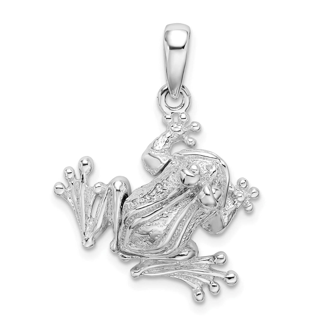 Sterling Silver Bug Eyed Frog Pendant