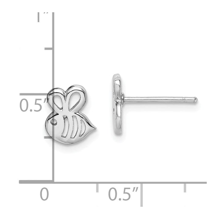 Sterling Silver Bumblebee Post Earrings