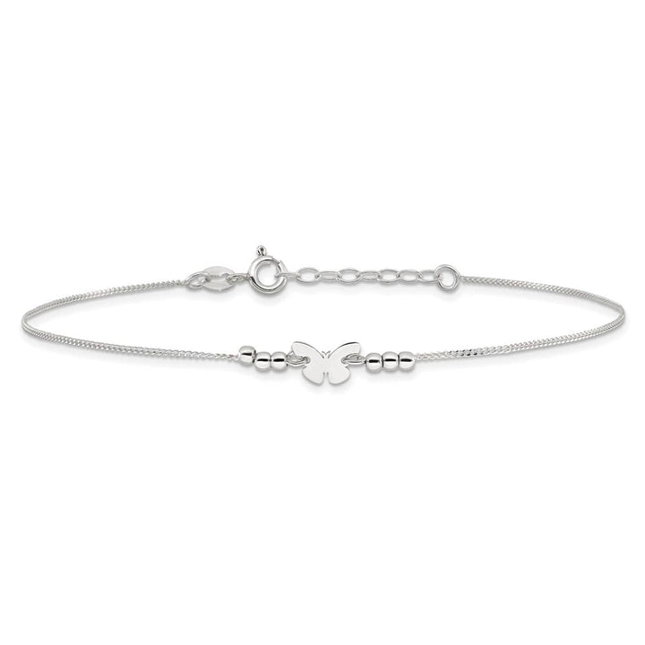 Sterling Silver Butterfly Anklet