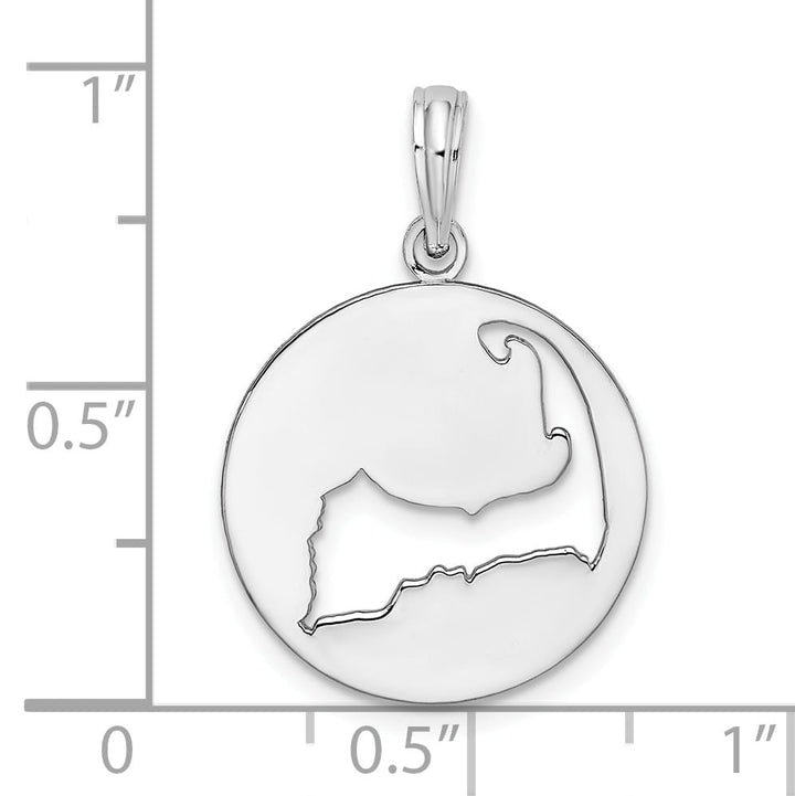 Sterling Silver Cape Cod Cut-Out Pendant