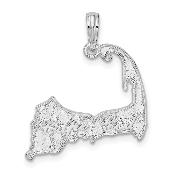 Sterling Silver Cape Cod Map Pendant
