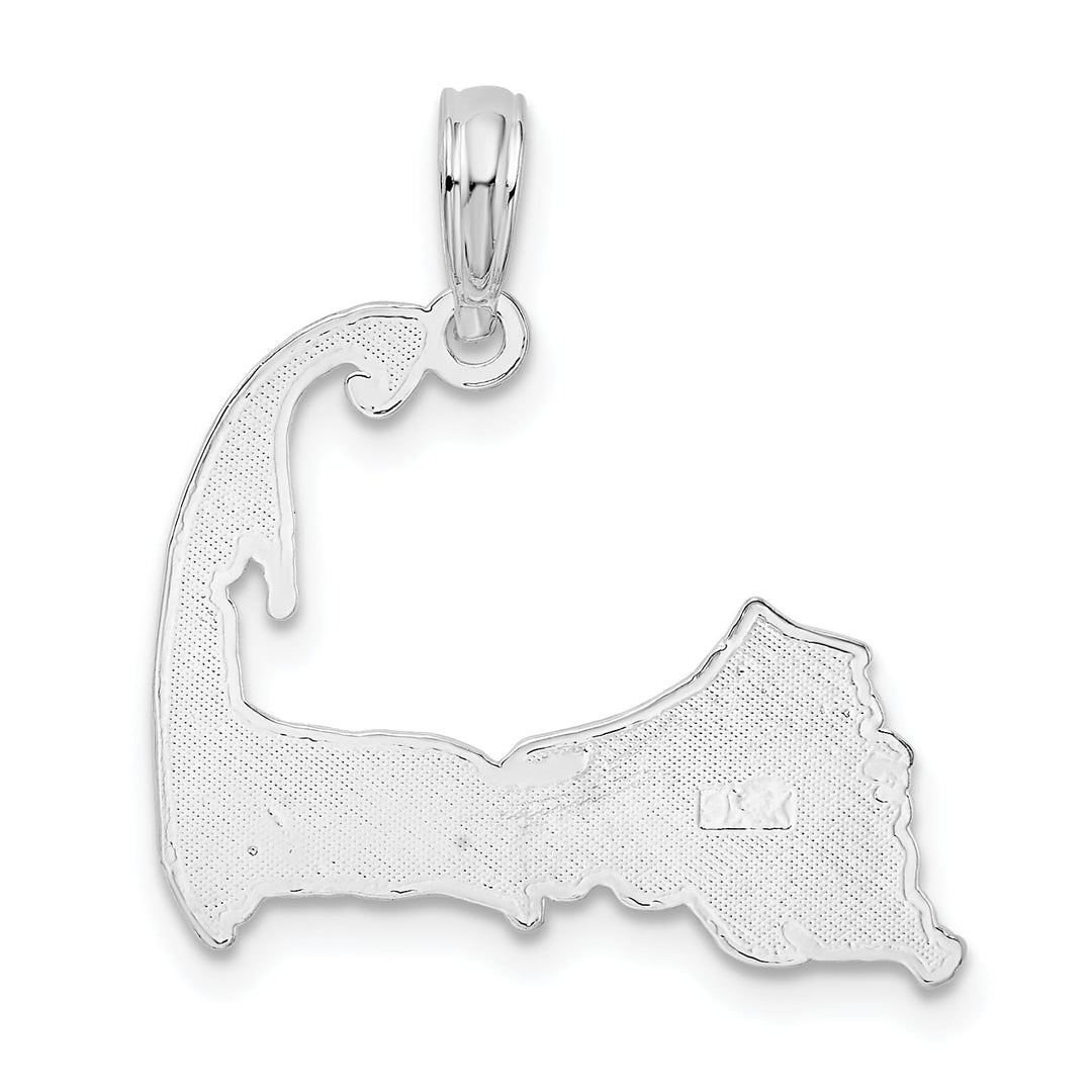 Sterling Silver Cape Cod Map Pendant