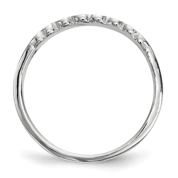 Sterling Silver Children's Enameled Hearts Ring