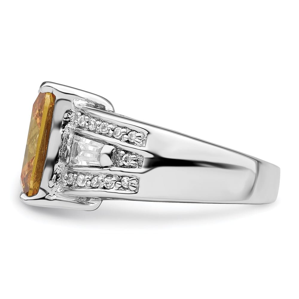 Sterling Silver & Clear CZ Ring