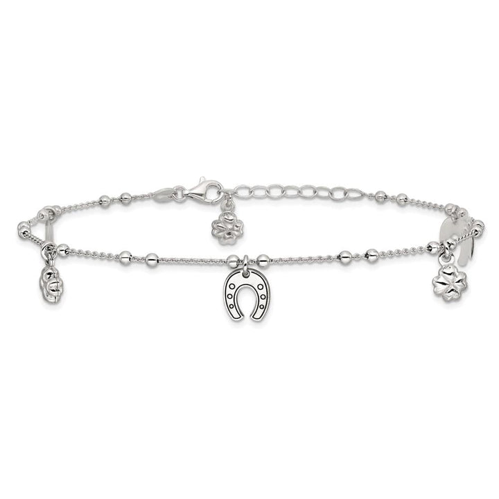 Sterling Silver Clover/Horseshoe Anklet