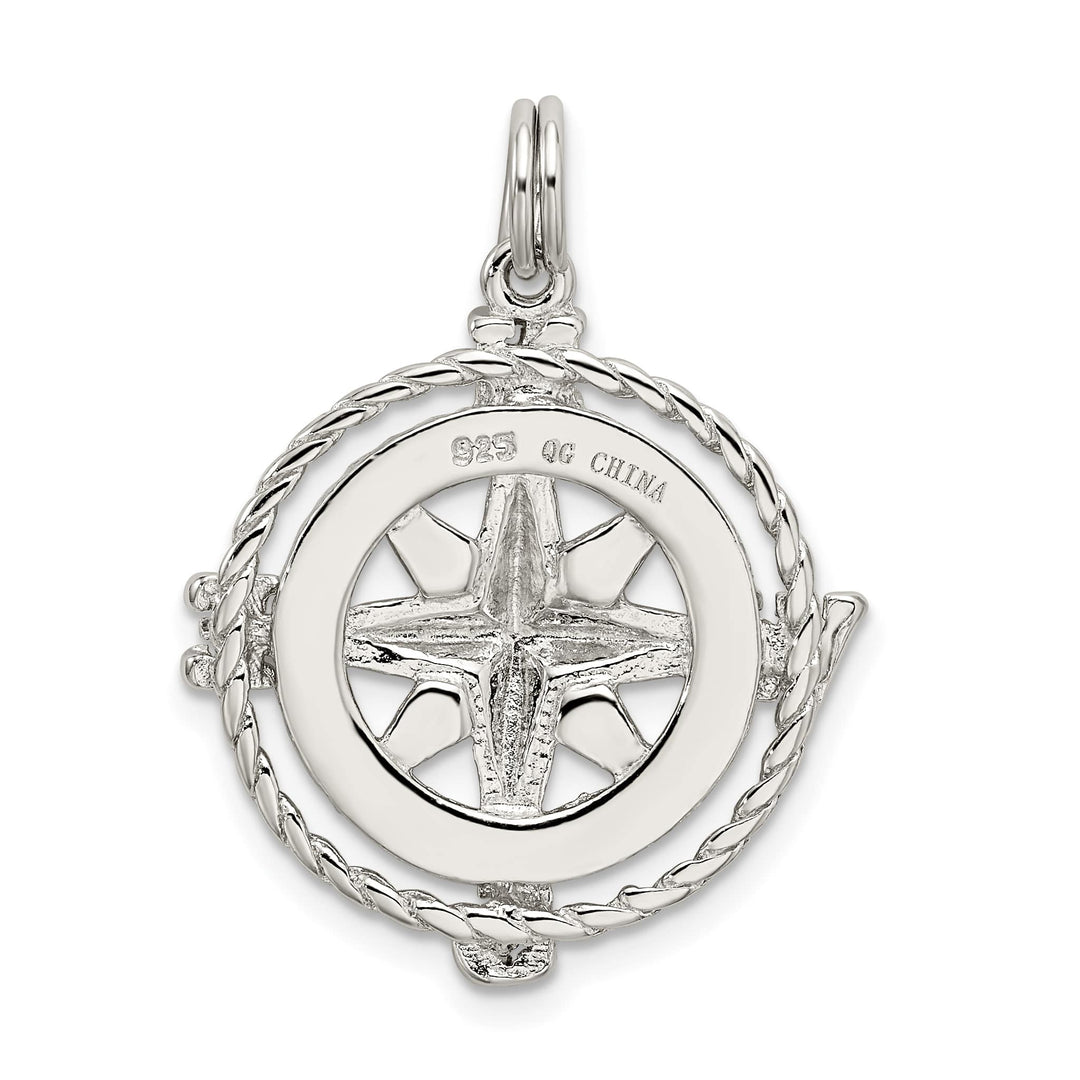 Sterling Silver Compass Charm