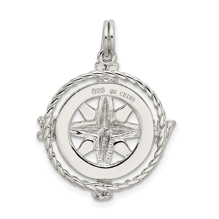 Sterling Silver Compass Charm