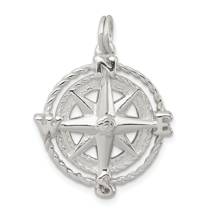 Sterling Silver Compass Charm