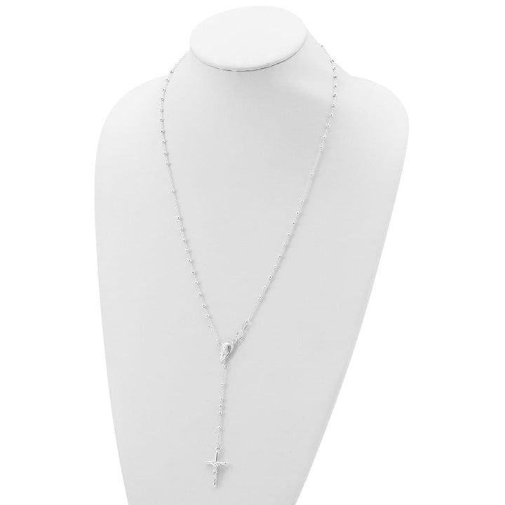 Sterling Silver Crucifix 24 Inch Necklace