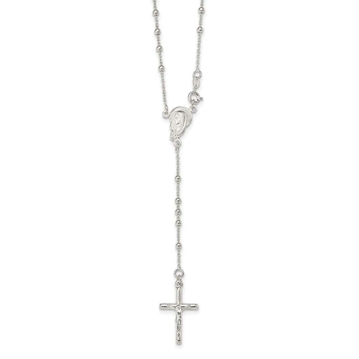 Sterling Silver Crucifix 24 Inch Necklace