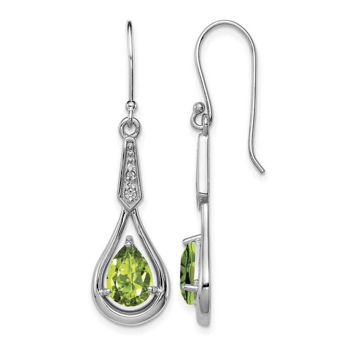 Sterling Silver CZ Dangle Earrings, view 17 of 20