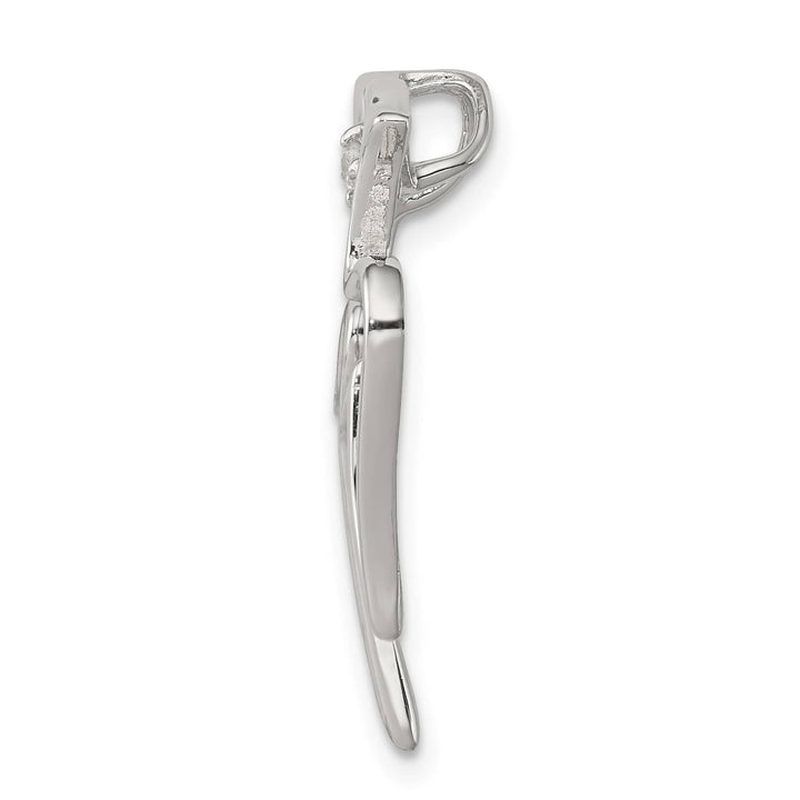 Sterling Silver CZ Dove Pendant