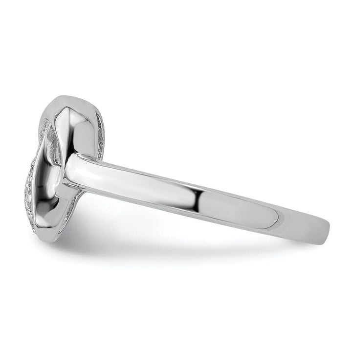 Sterling Silver CZ Knot Ring