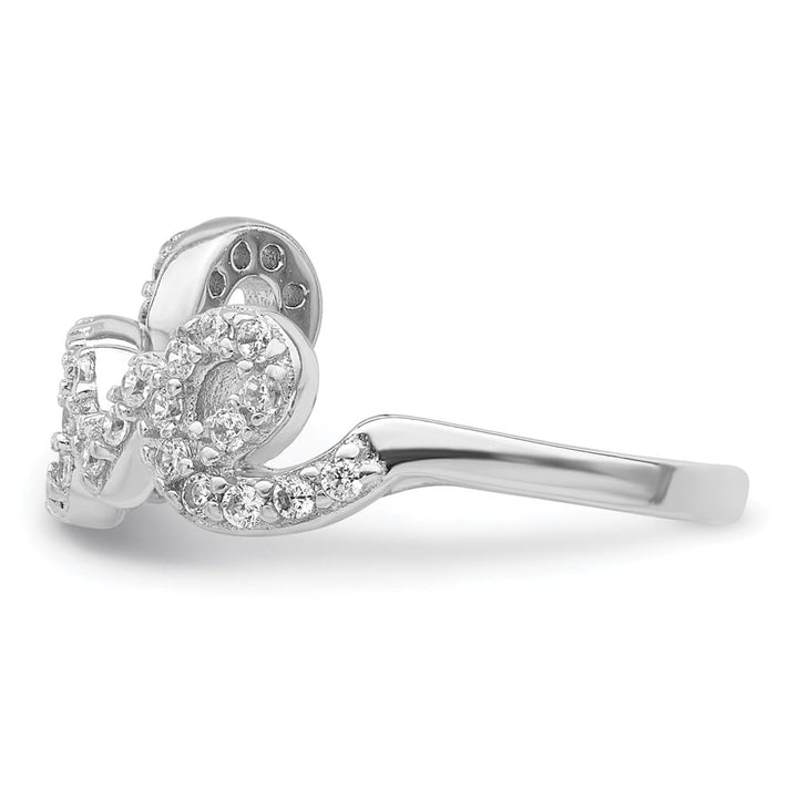 Sterling Silver CZ Love Toe Ring