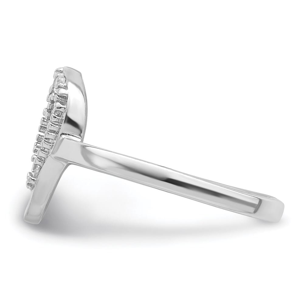 Sterling Silver CZ Skull Toe Ring