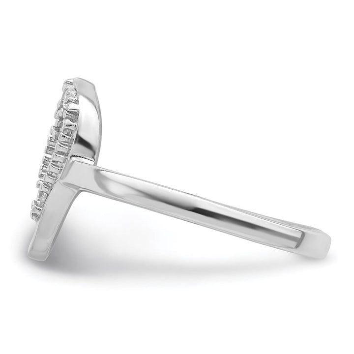 Sterling Silver CZ Skull Toe Ring
