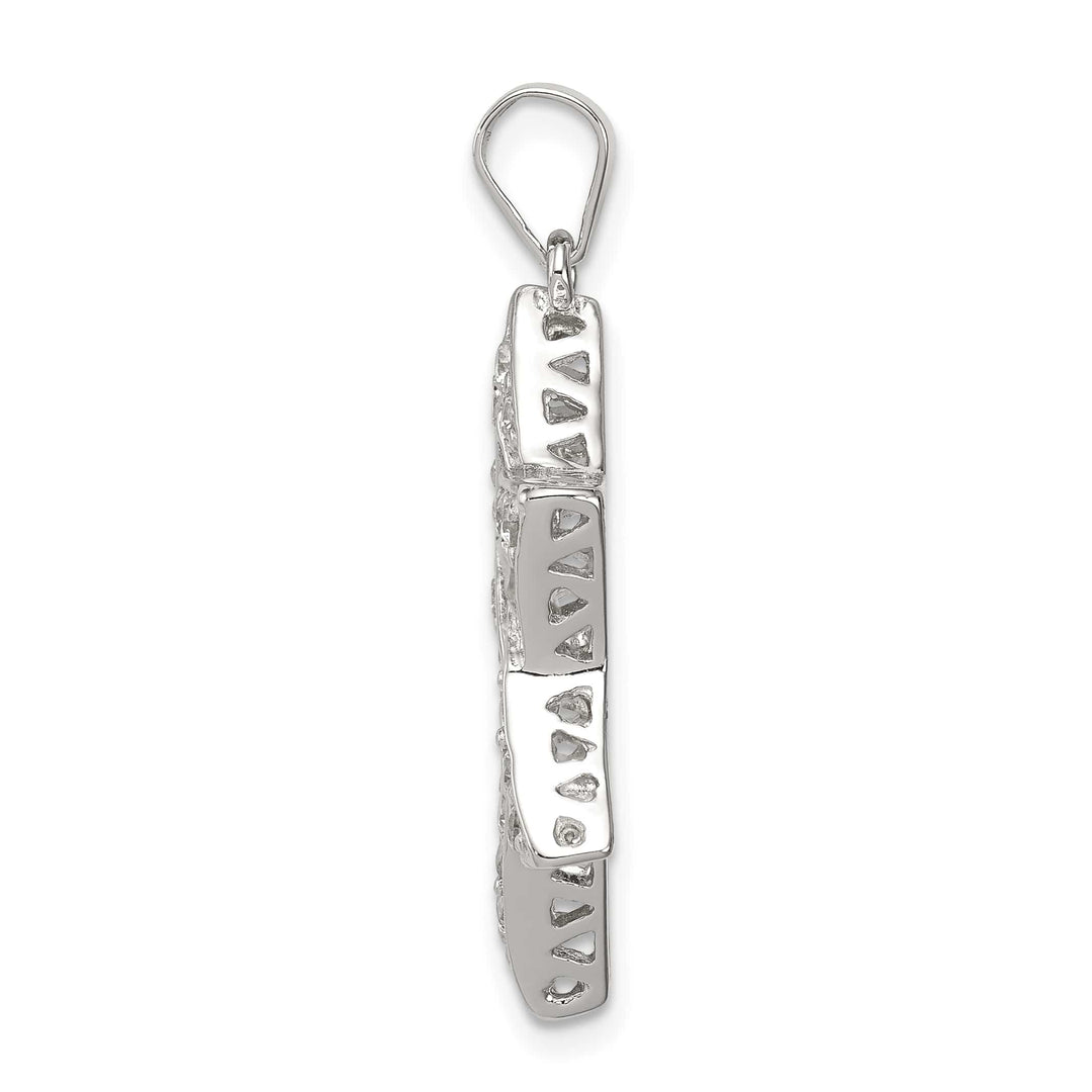 Sterling Silver CZ Star of David Pendant