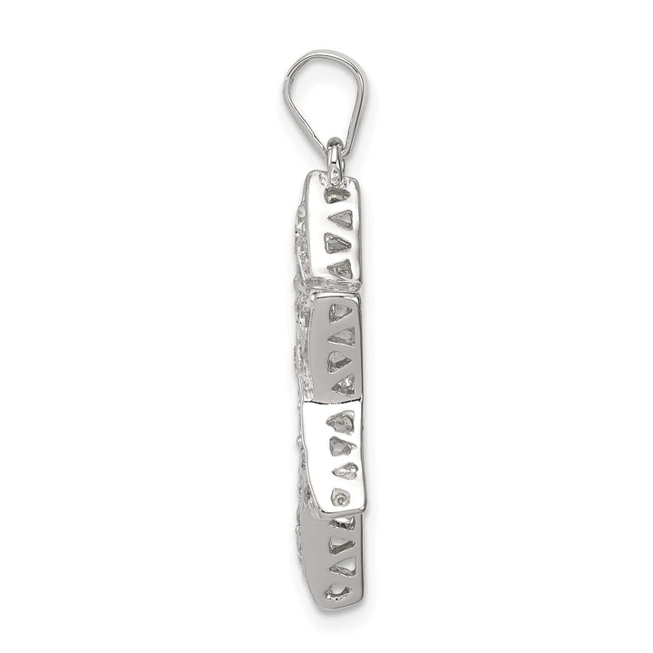Sterling Silver CZ Star of David Pendant