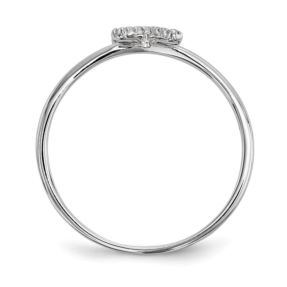 Sterling Silver CZ X & O 2-Ring Set Ladies Stock Size 7 Ring Are Refundable