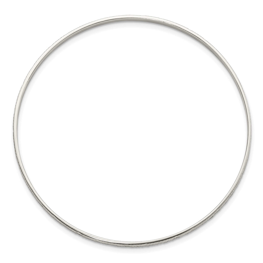 Sterling Silver D.C. 2.5mm Slip-on Bangle