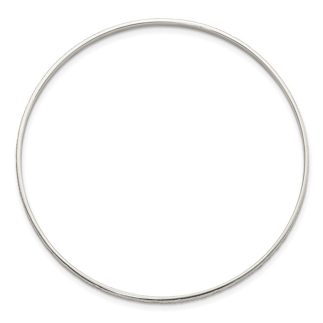 Sterling Silver D.C. 2.5mm Slip-on Bangle