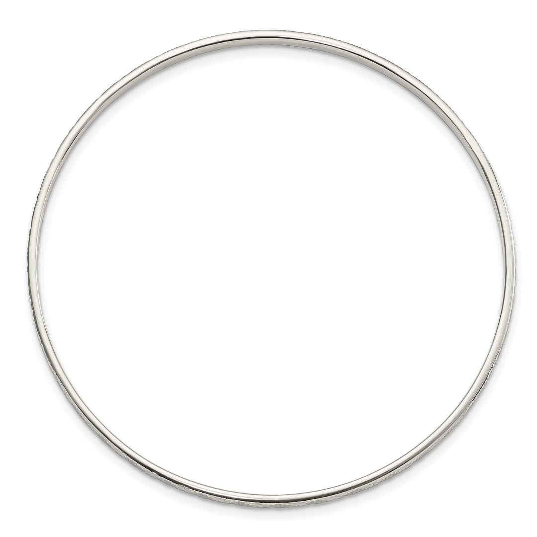 Sterling Silver D.C. 2.5mm Slip-on Bangle