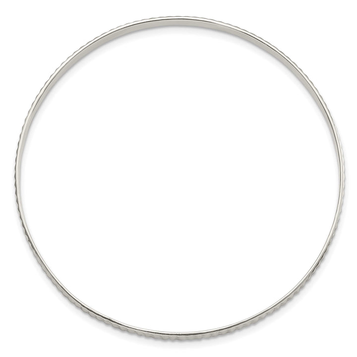 Sterling Silver D.C. 3mm Slip-on Bangle