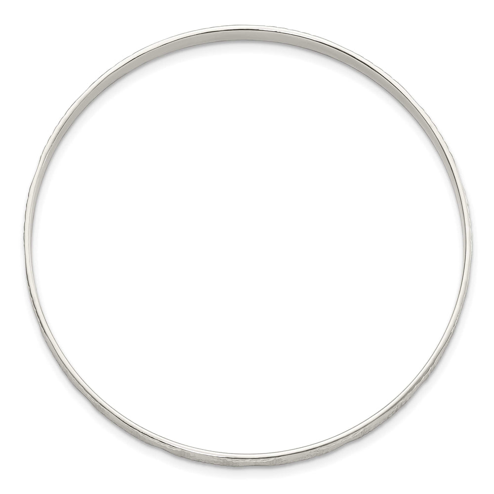Sterling Silver D.C. 4mm Slip-on Bangle, 5mm