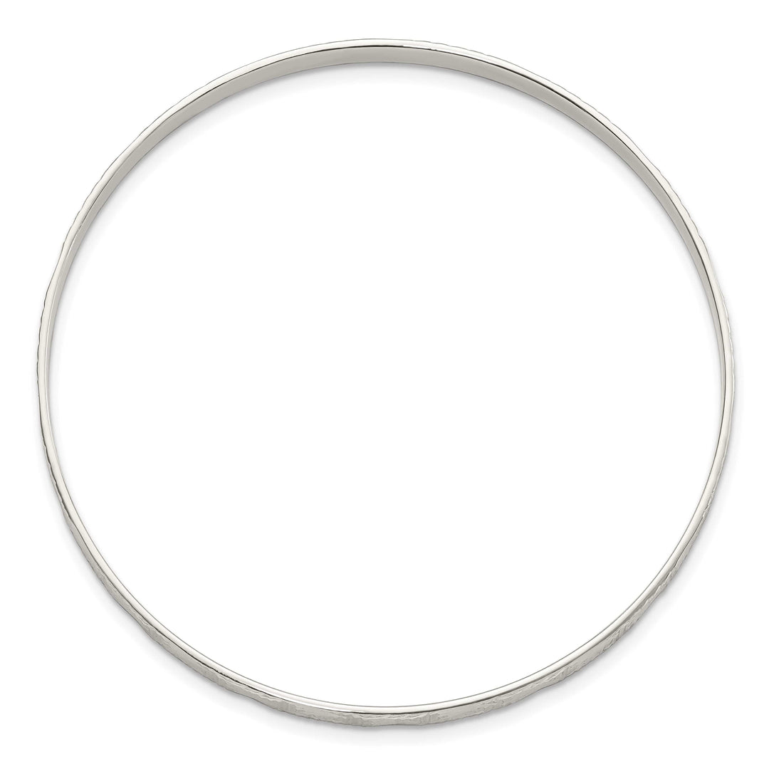 Sterling Silver D.C. 4mm Slip-on Bangle, 5mm