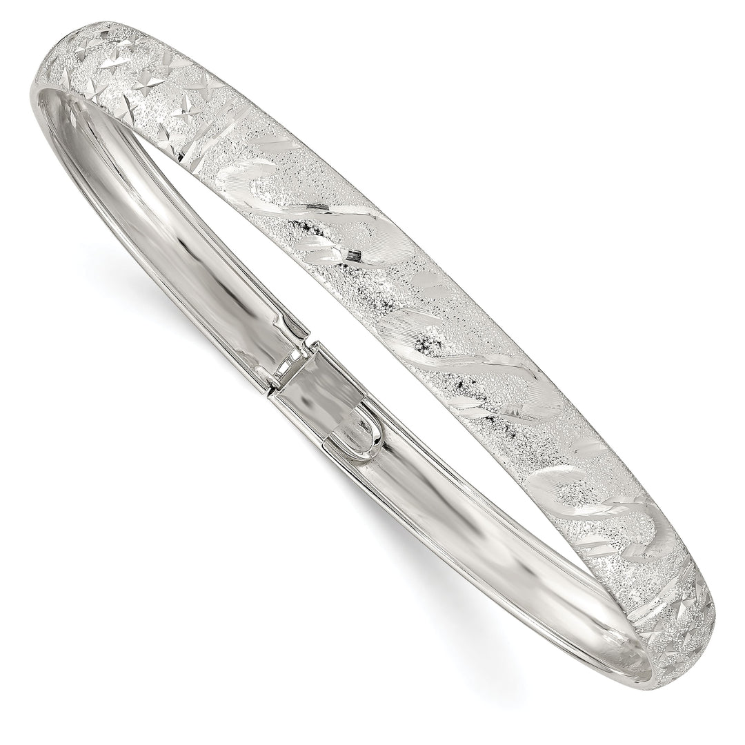 Sterling Silver D.C. 6.5mm Flexible Bangle