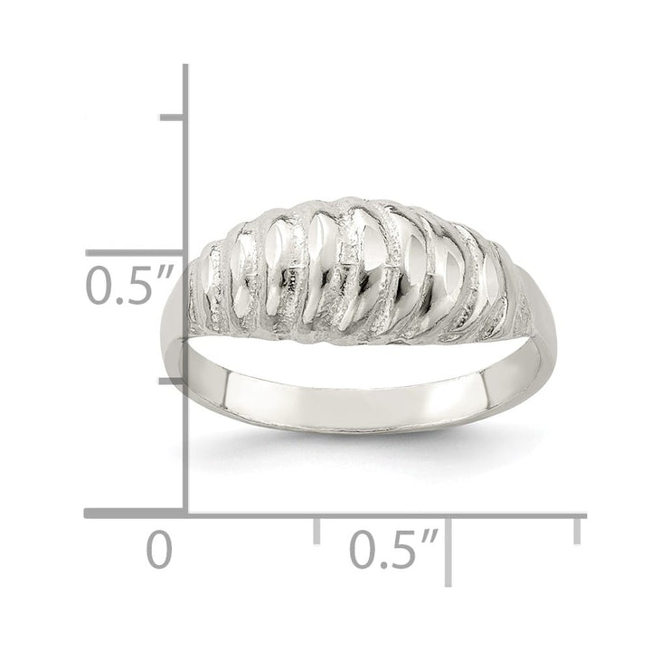 Sterling Silver D.C. Domed Ring
