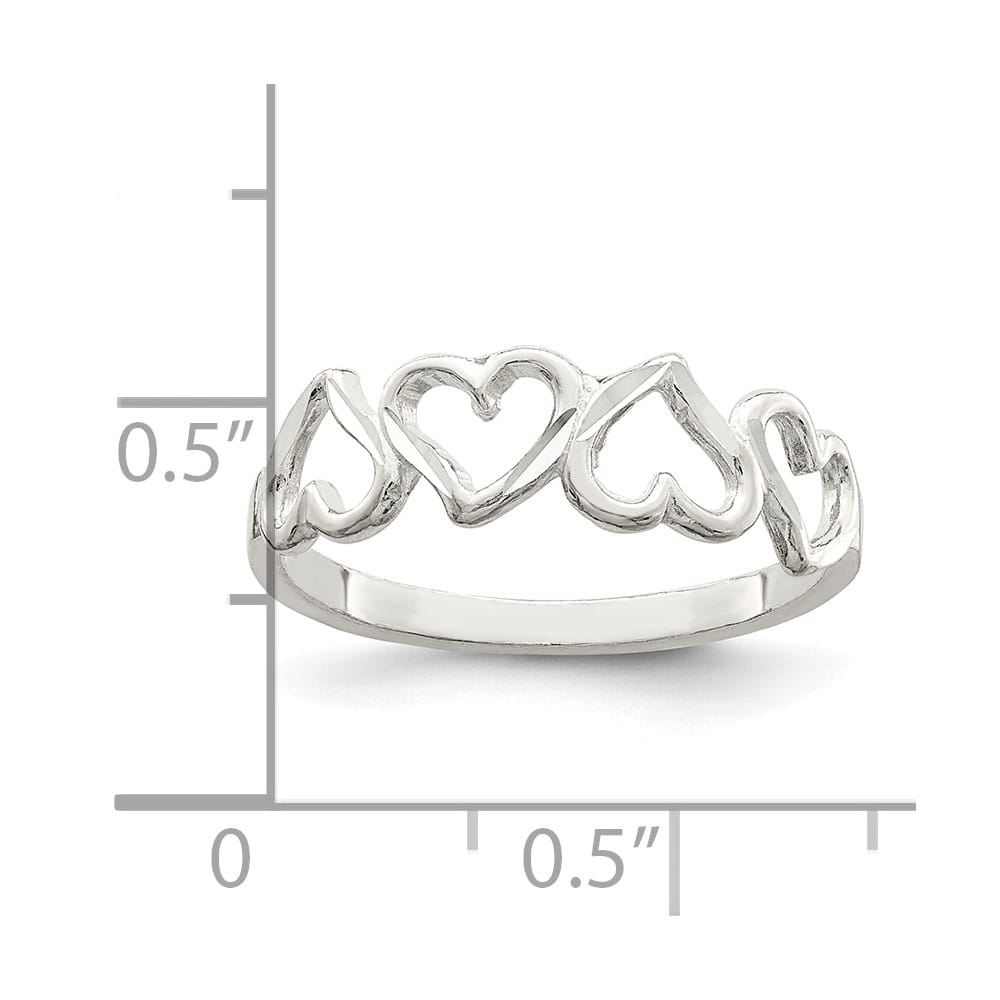 Sterling Silver D.C. Heart Ring