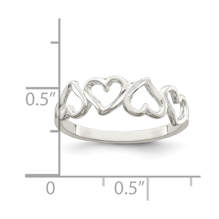 Sterling Silver D.C. Heart Ring