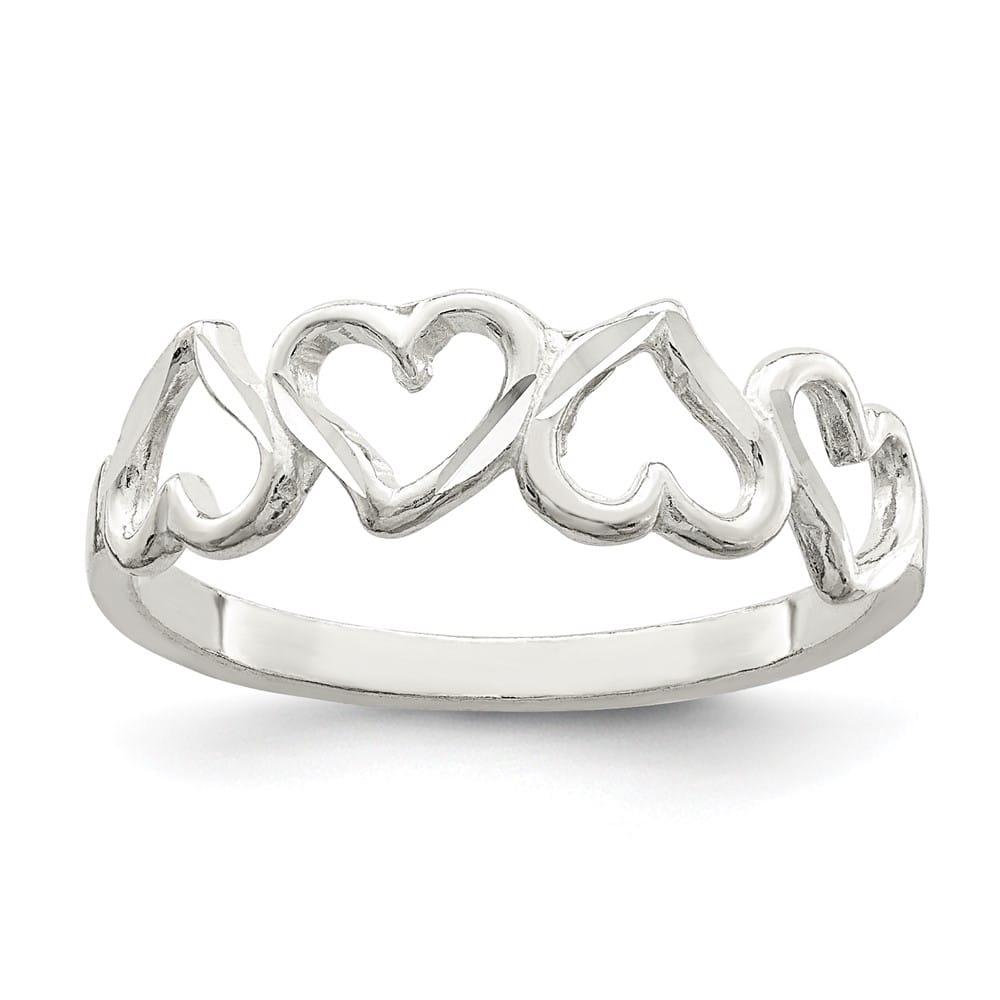 Sterling Silver D.C. Heart Ring