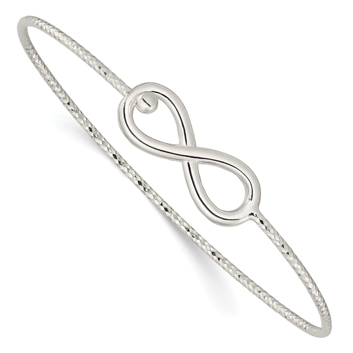 Sterling Silver D.C. Infinity Interlocking Bangle Bracelet