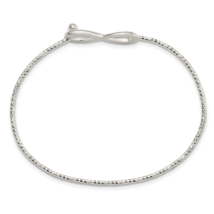 Sterling Silver D.C. Infinity Interlocking Bangle Bracelet