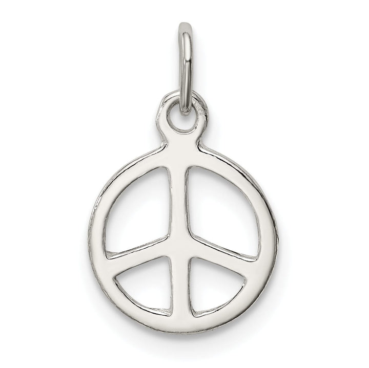 Sterling Silver D.C. Peace Sign Symbol Charm