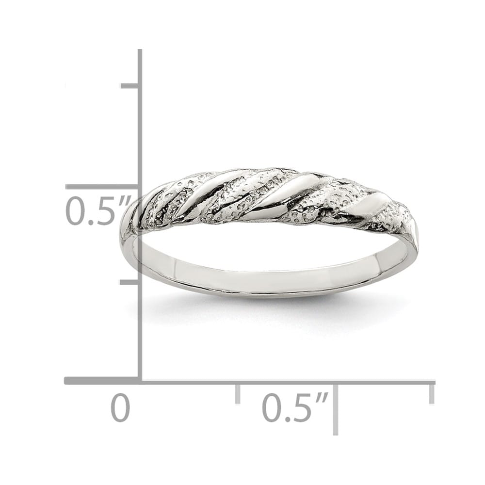 Sterling Silver D.C. Twisted Ring