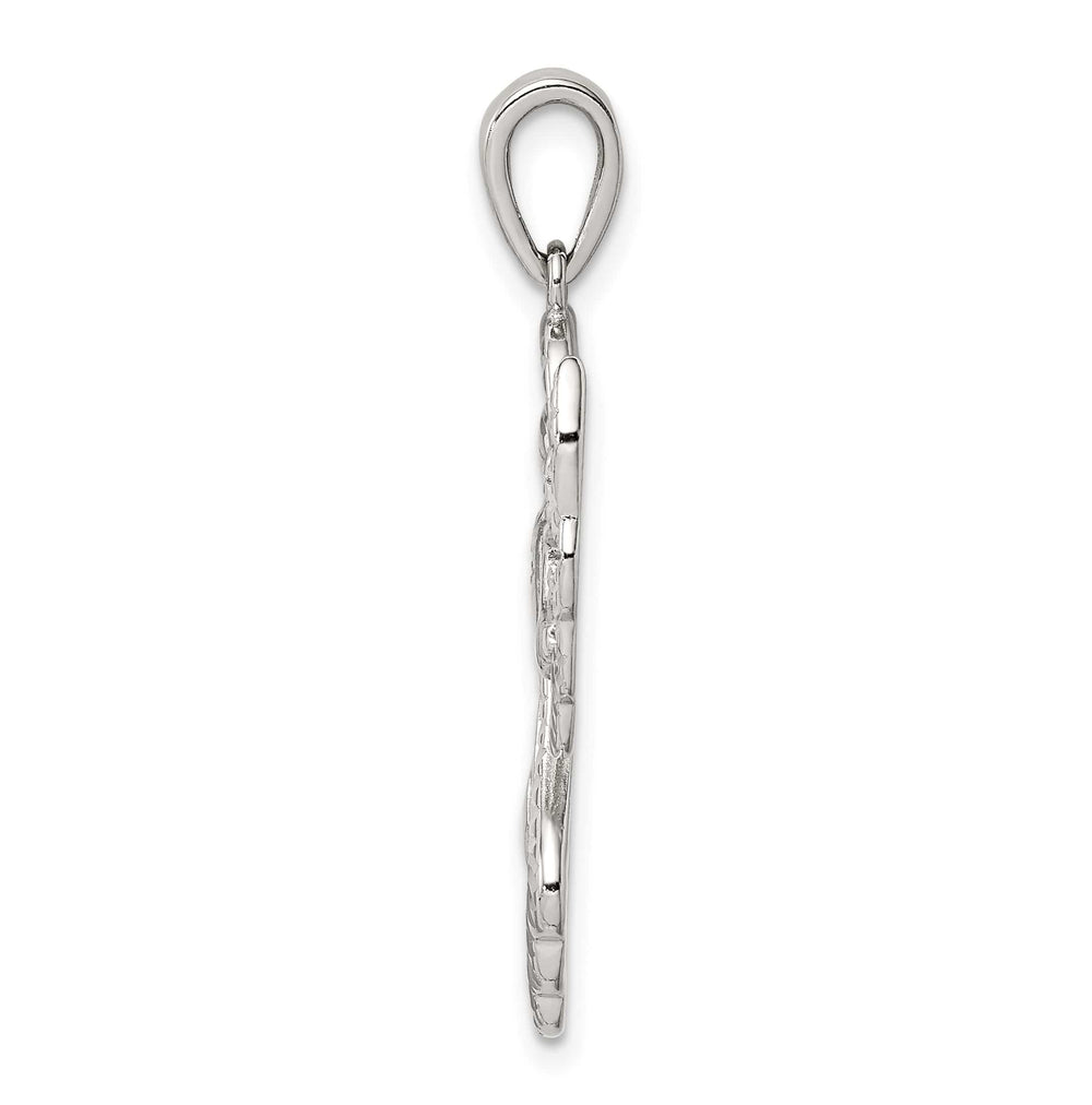 Sterling Silver Diamond and D.C. Angel Pendant