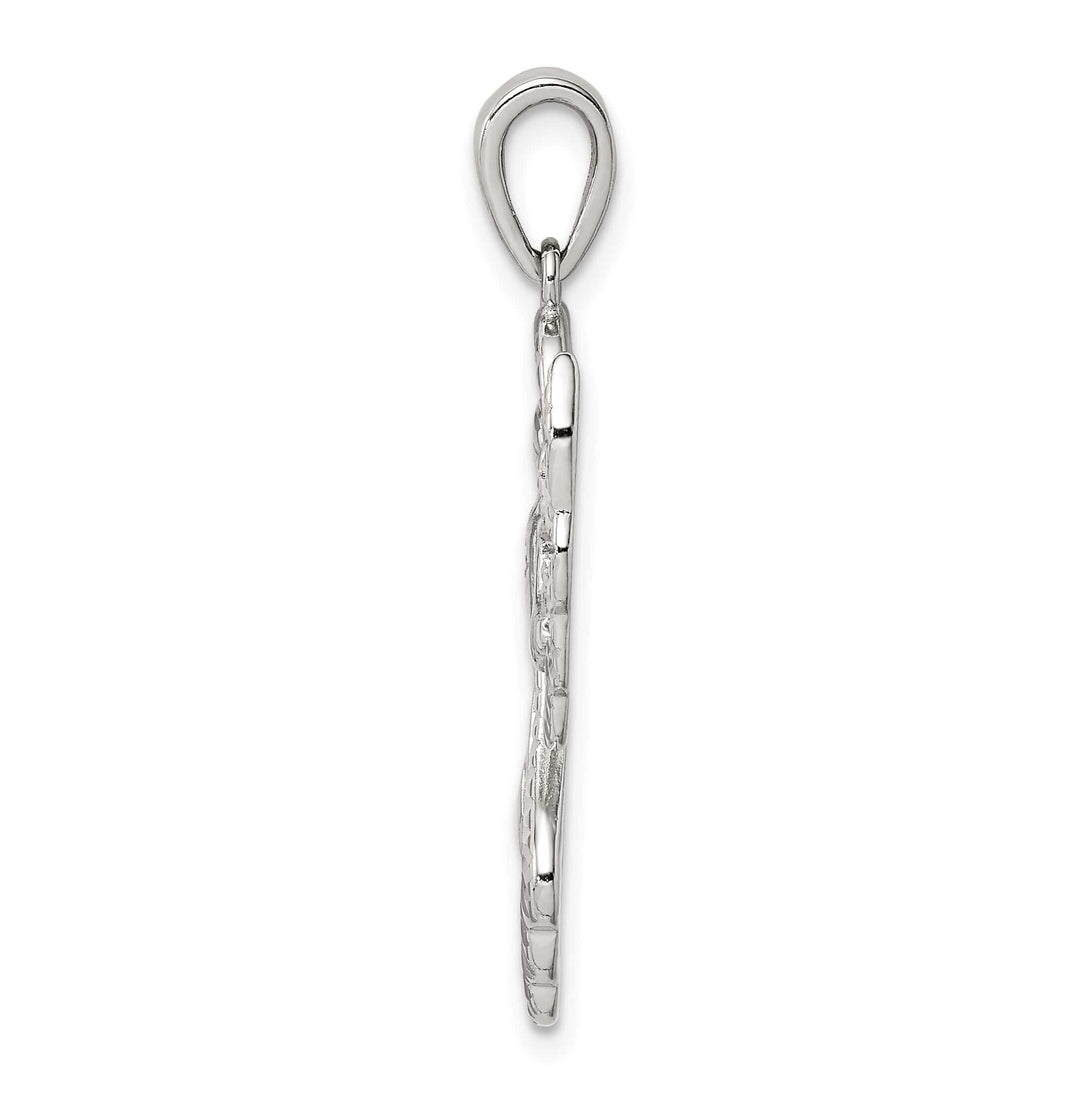 Sterling Silver Diamond and D.C. Angel Pendant