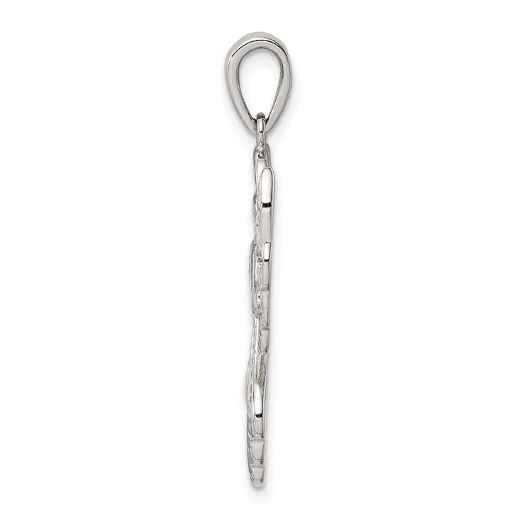 Sterling Silver Diamond and D.C. Angel Pendant