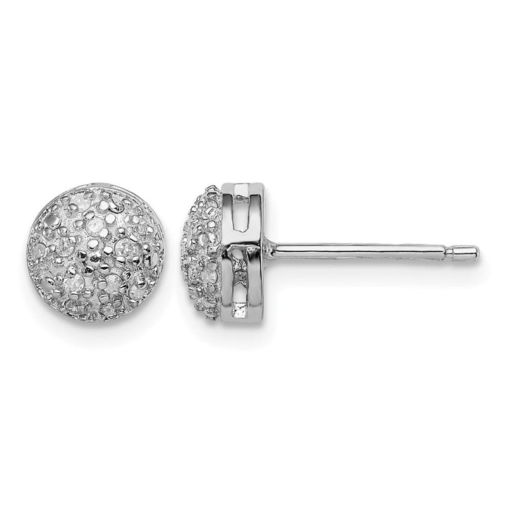 Sterling Silver Diamond Post Earrings, view 1 of 4