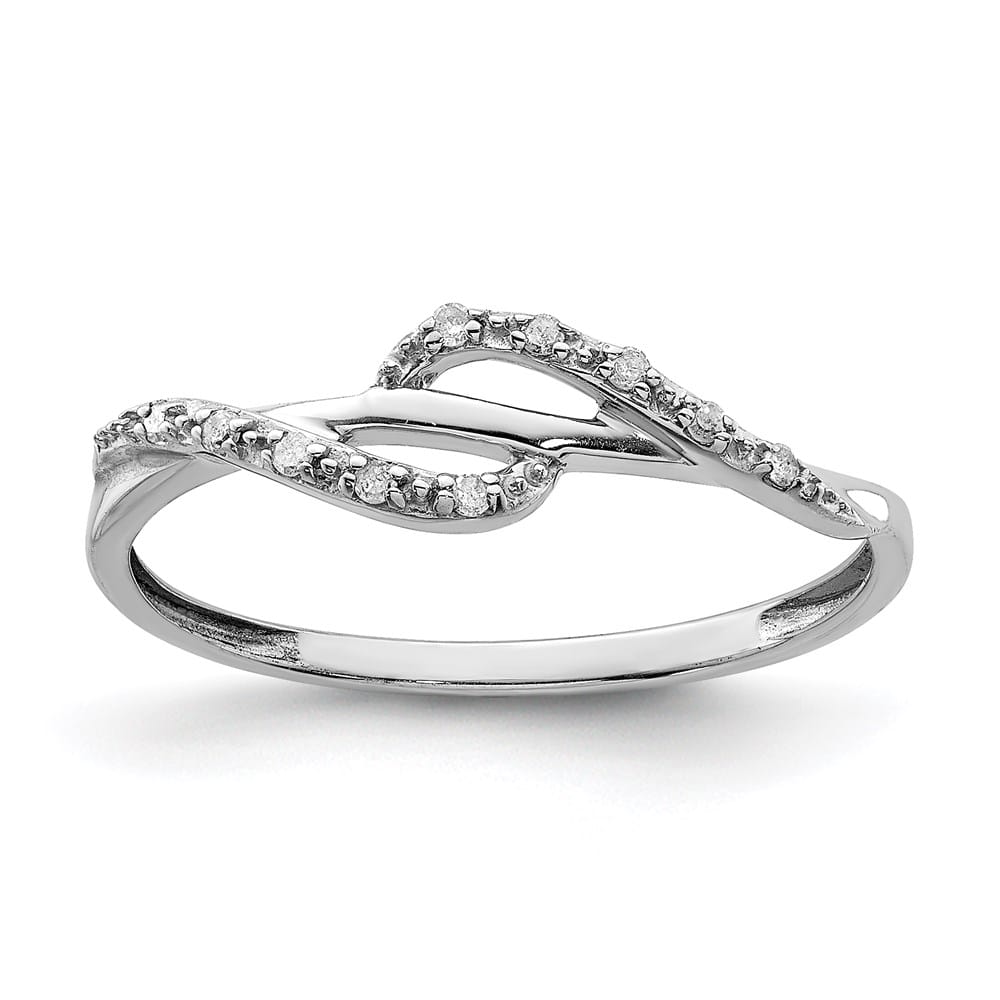 Sterling Silver Diamond Ring