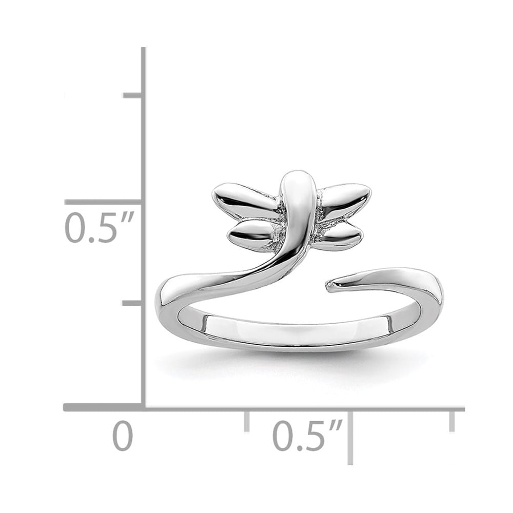 Sterling Silver Dragonfly Toe Ring